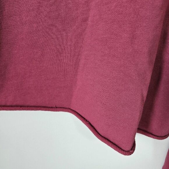 EUC SPIRITUAL GANGSTER MAUVE / DARK PINK RAW HEM LONGSLEEVES TOP SZ M - Picture 12 of 16